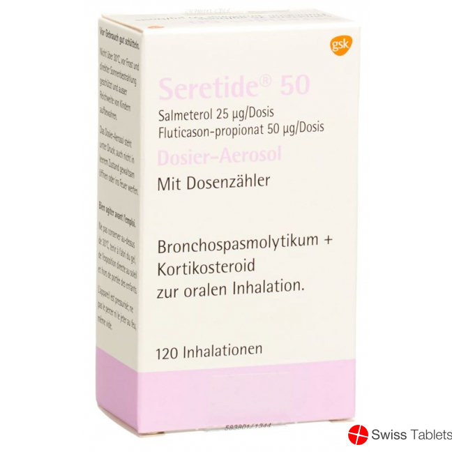 Seretide 50 dosing aerosols 120 doses buy online