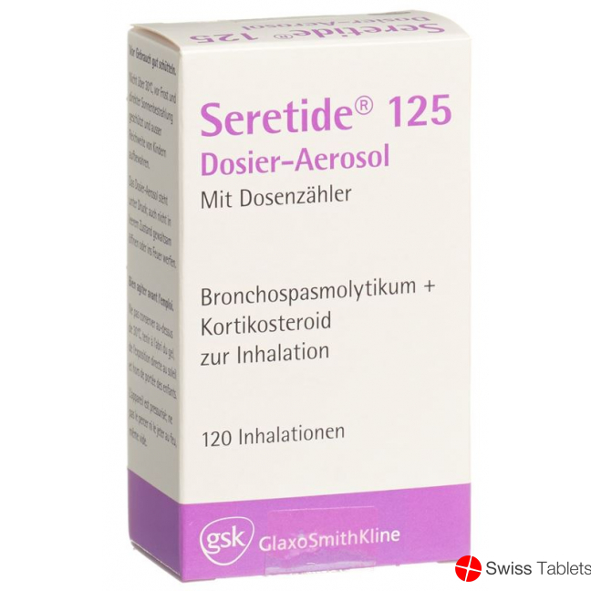 Seretide 125 dosing aerosols 120 doses buy online