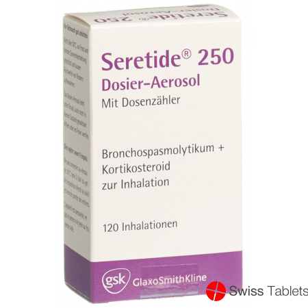 Seretide 250 dosing aerosols 120 doses buy online