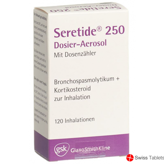 Seretide 250 dosing aerosols 120 doses buy online