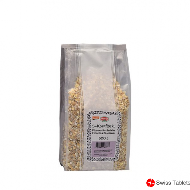 Holle 5 Kornflocken Knospe 500g buy online