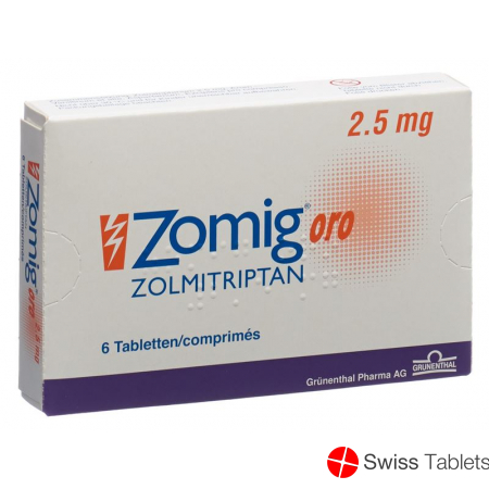 Zomig Oro Tabletten 2.5mg 6 Stück buy online