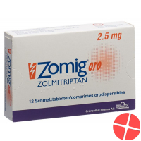 Zomig Oro 2.5mg 12 Lingualtabletten