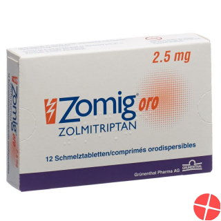 Zomig Oro 2.5mg 12 Lingualtabletten
