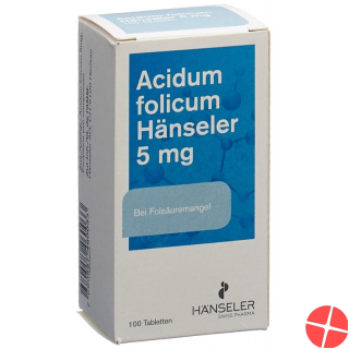 Acidum Folicum Haenseler Tabletten 5mg 100 Stück