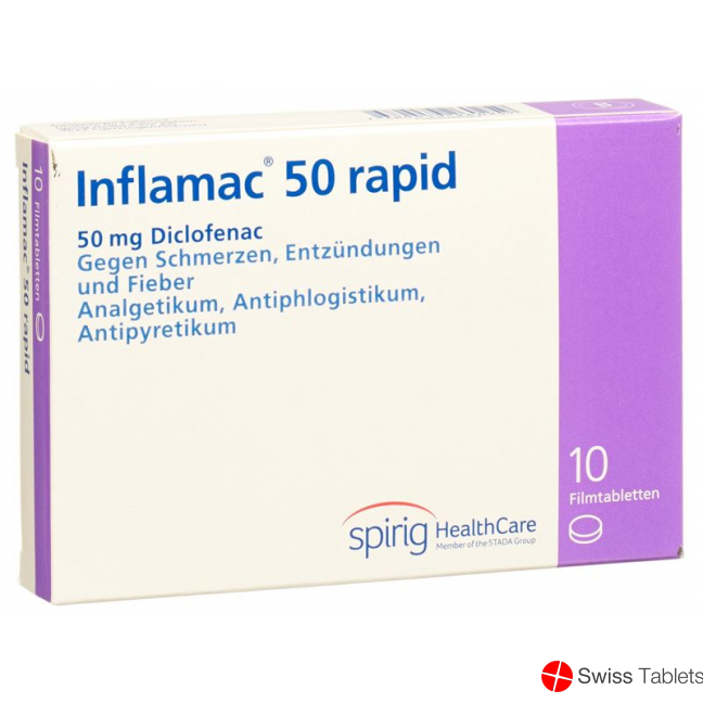 Inflamac 50 Rapid Filmtabletten 50mg 10 Stück buy online