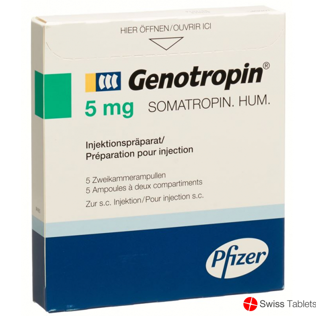 Genotropin Trockensubstanz 5mg C Solv Ampullen 5 Stück buy online
