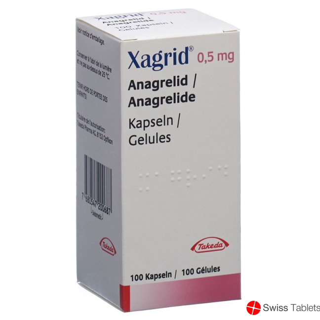 Xagrid Kapseln 0.5mg 100 Stück buy online