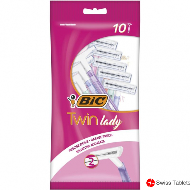 Bic Twin Lady Doppelklinge Rasierer Pastel 10 Stück buy online