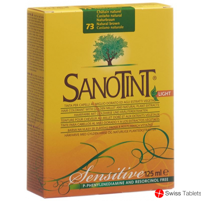 Sanotint Sensitive Light Hair Color 73 natural brown buy online