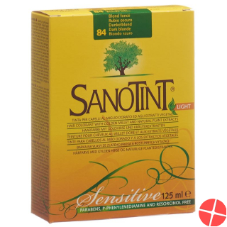 Sanotint 84 light cream hair color golden brown copper