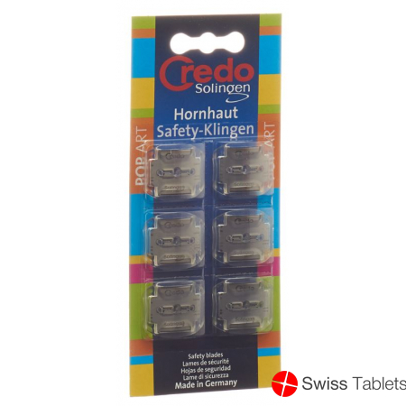Credo Hornhaut Safety Klingen Blister 6 Stück buy online