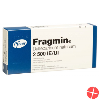 Fragmin Injektionslösung 2500 E/0.2ml 2 Fertigspritzen 0.2ml
