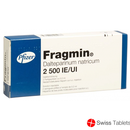 Fragmin Injektionslösung 2500 E/0.2ml 2 Fertigspritzen 0.2ml buy online