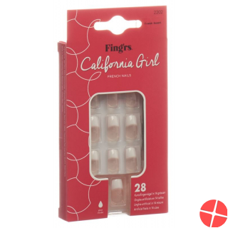 Fingers California Girl French Manic Nails