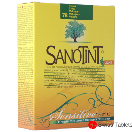 Sanotint Sensitive Light Hair Color 78 Mahogany Dark buy online