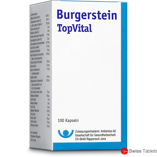 Burgerstein TopVital 100 capsules buy online