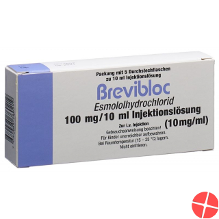 Brevibloc Injektionslösung 100mg/10ml 5 Ampullen 10ml