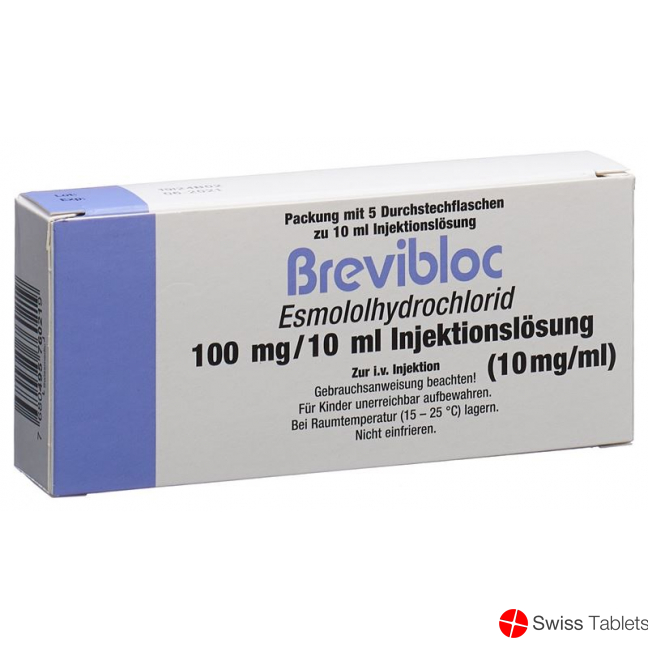 Brevibloc Injektionslösung 100mg/10ml 5 Ampullen 10ml buy online