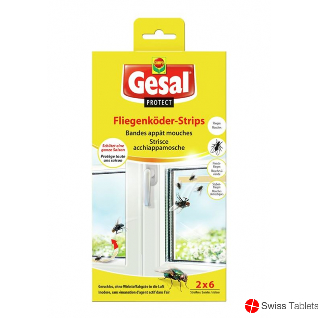 Gesal Protect Fliegenkoeder Strips 2x 6 Stück buy online