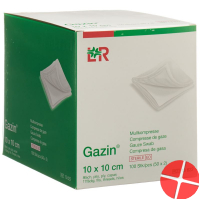 Gazin Mullkompresse 10x10cm 8-fach Steril 50x 2 Stück