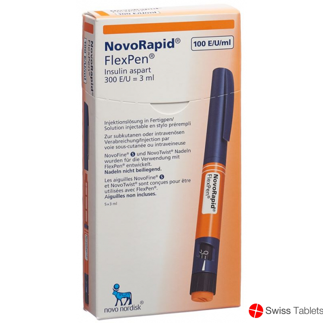 Insulin Novorapid Flexpen Fertigpen 5x 3ml buy online