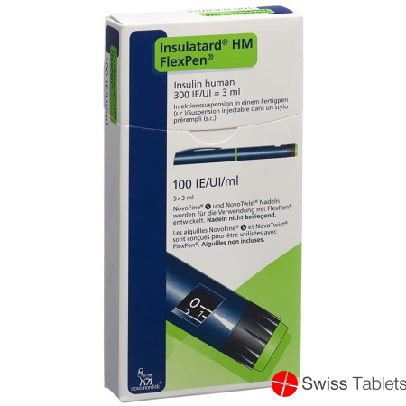 Insulin Insulatard Hm Flexpen Fertigpen 5x 3ml buy online