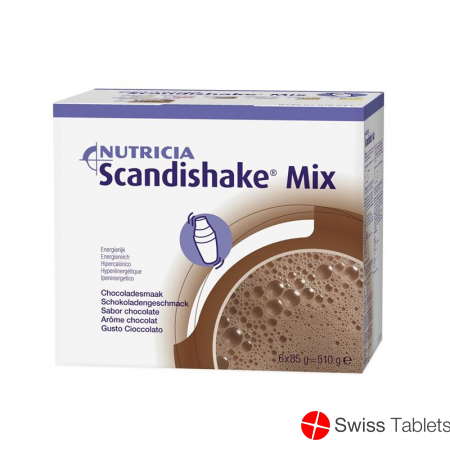 Scandishake Mix Pulver Schokolade 6x85 G buy online