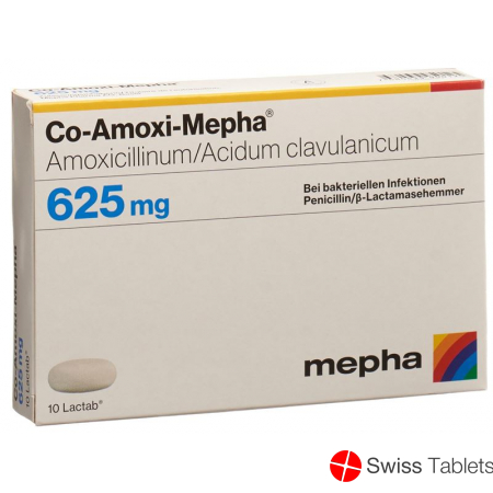 Co Amoxi Mepha Lactabs 625mg 10 Stück buy online