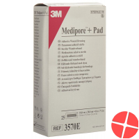 3M Medipore + Pad 10x20cm / Wundkissen 5x15.5cm 25 Stück