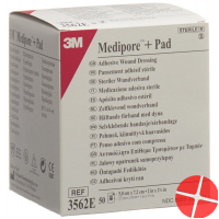 3M Medipore + Pad 5x7.2cm / Wundkissen 2.8x3.8cm 50 Stück