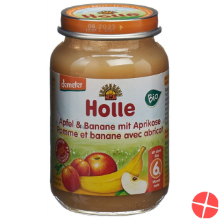 Holle Apple, Banana, Apricot after the 6th month Organic 190g
