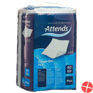 Attends Cover Dri Unterl Plus 60x60cm Beutel 50 Stück