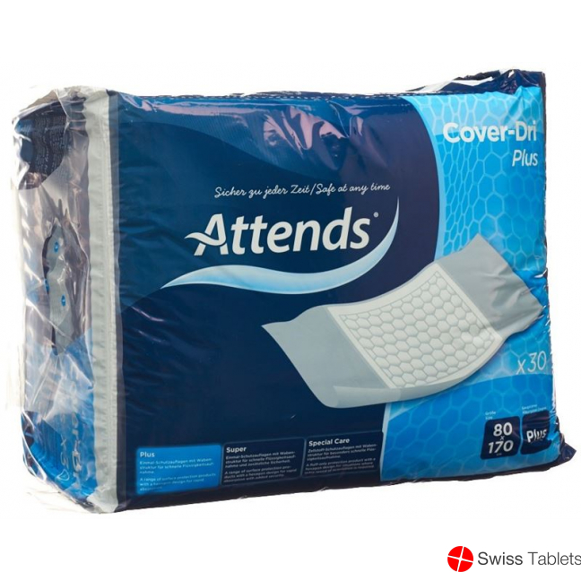 Attends Cover Dri Unterl Plus 80x170cm Beutel 30 Stück buy online
