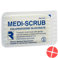 Medi Scrub 1x hand washing brush chlorhexide gluconate