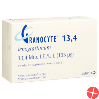 Granocyte 13.4 Mio Ie C Solv ohne Latex 5 Stück