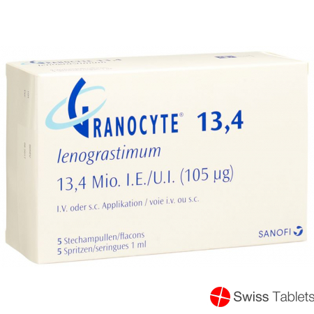 Granocyte 13.4 Mio Ie C Solv ohne Latex 5 Stück buy online