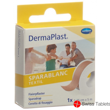 Dermaplast Sparablanc textile 1.25cmx5m skin color buy online