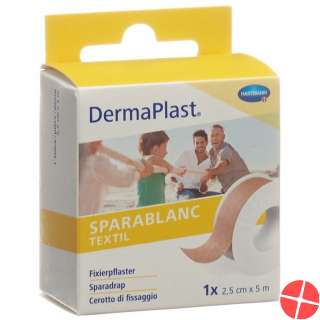 Dermaplast Sparablanc textile 2.5cmx5m skin color