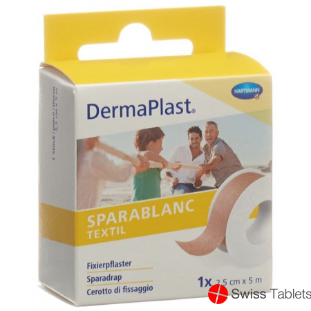 Dermaplast Sparablanc textile 2.5cmx5m skin color buy online