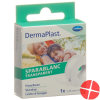 Dermaplast Sparablanc Transparent 1.25cmx5m White