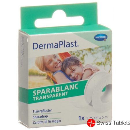 Dermaplast Sparablanc Transparent 1.25cmx5m White buy online
