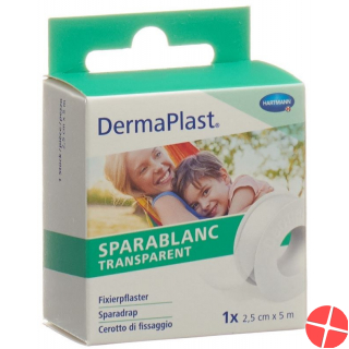 Dermaplast Sparablanc Transparent 2.5cmx5m White