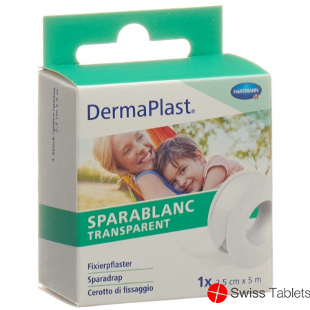Dermaplast Sparablanc Transparent 2.5cmx5m White buy online