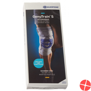 Bauerfeind GenuTrain S Aktivbandage Knie Grösse Links 3 Titan