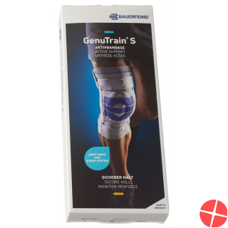 Bauerfeind GenuTrain S Aktivbandage Knie Grösse Links 4 Titan