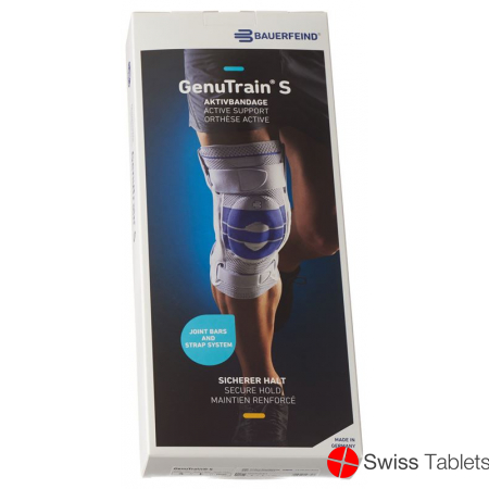 Bauerfeind GenuTrain S Aktivbandage Knie Grösse Links 4 Titan buy online