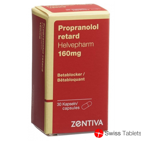 Propranolol Retard Helvepharm Kapseln 160mg 30 Stück buy online