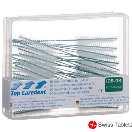 Top Caredent IDB-GK Interdentalbürsten Grün Konisch 50 Stück buy online