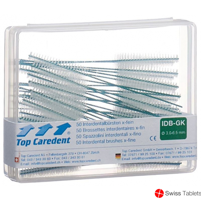 Top Caredent IDB-GK Interdentalbürsten Grün Konisch 50 Stück buy online